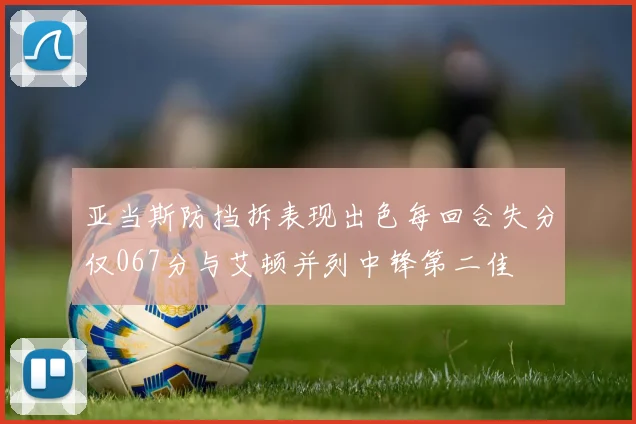 亚当斯防挡拆表现出色每回合失分仅067分与艾顿并列中锋第二佳